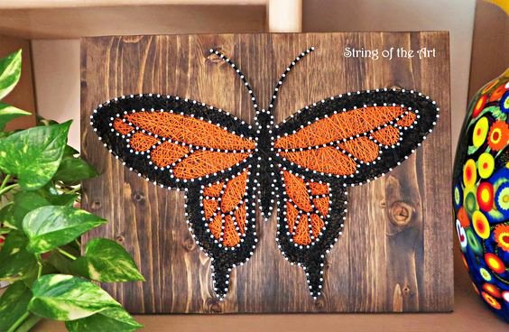 Wire Instructions Template Luxury Diy String Art Kit butterfly Diy Kit Home Decor Nail