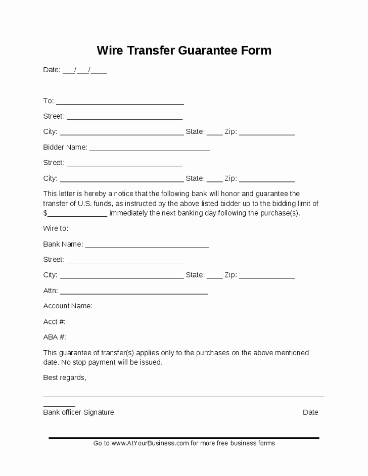 Wiring Instructions Template Unique 28 Of Ach Wire Transfer form Template