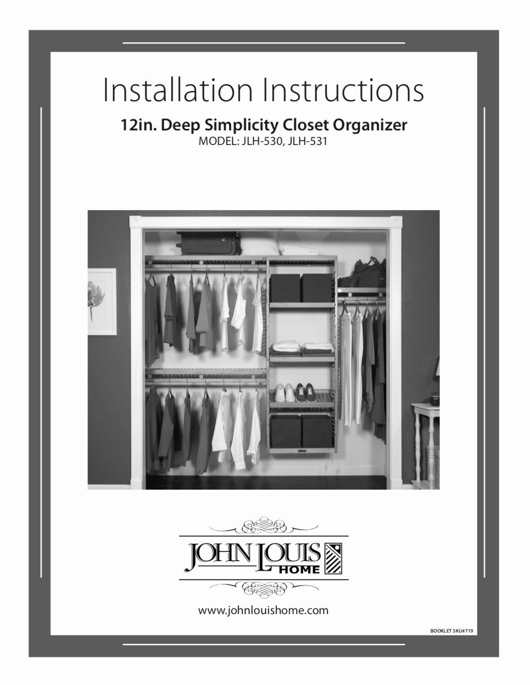 Wiring Instructions Template Unique Simplicity Wood Closet organizer L John Louis Home