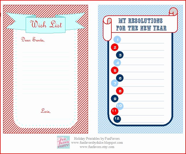 Wish List Template Elegant Funfavors events Free Printable Wish List &amp; Your