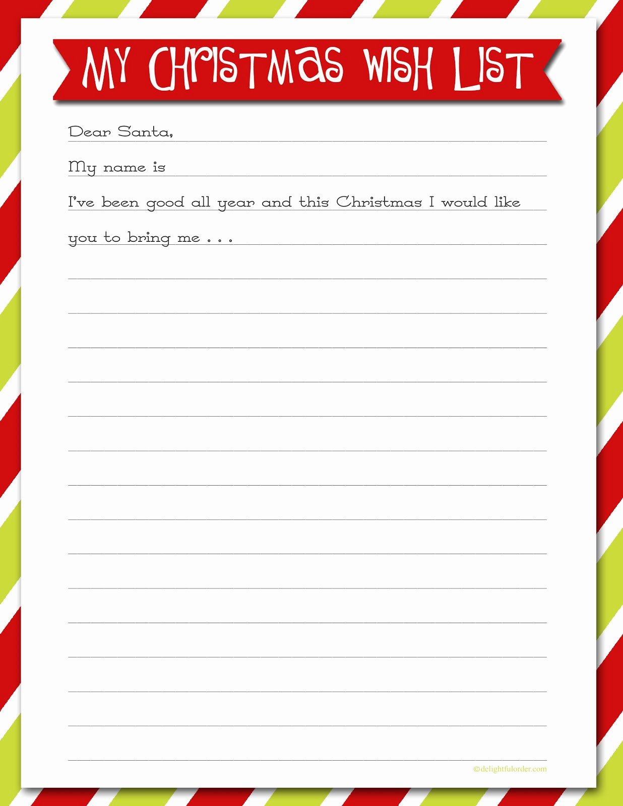 Wish List Template Unique Printable Christmas Wish Lists are We there yet