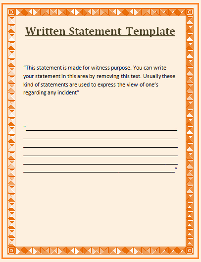 Witness Statement form Template Fresh Witness Statement Template
