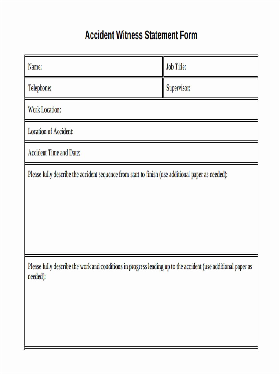 Witness Statement form Template Luxury 16 Witness Statement form Template