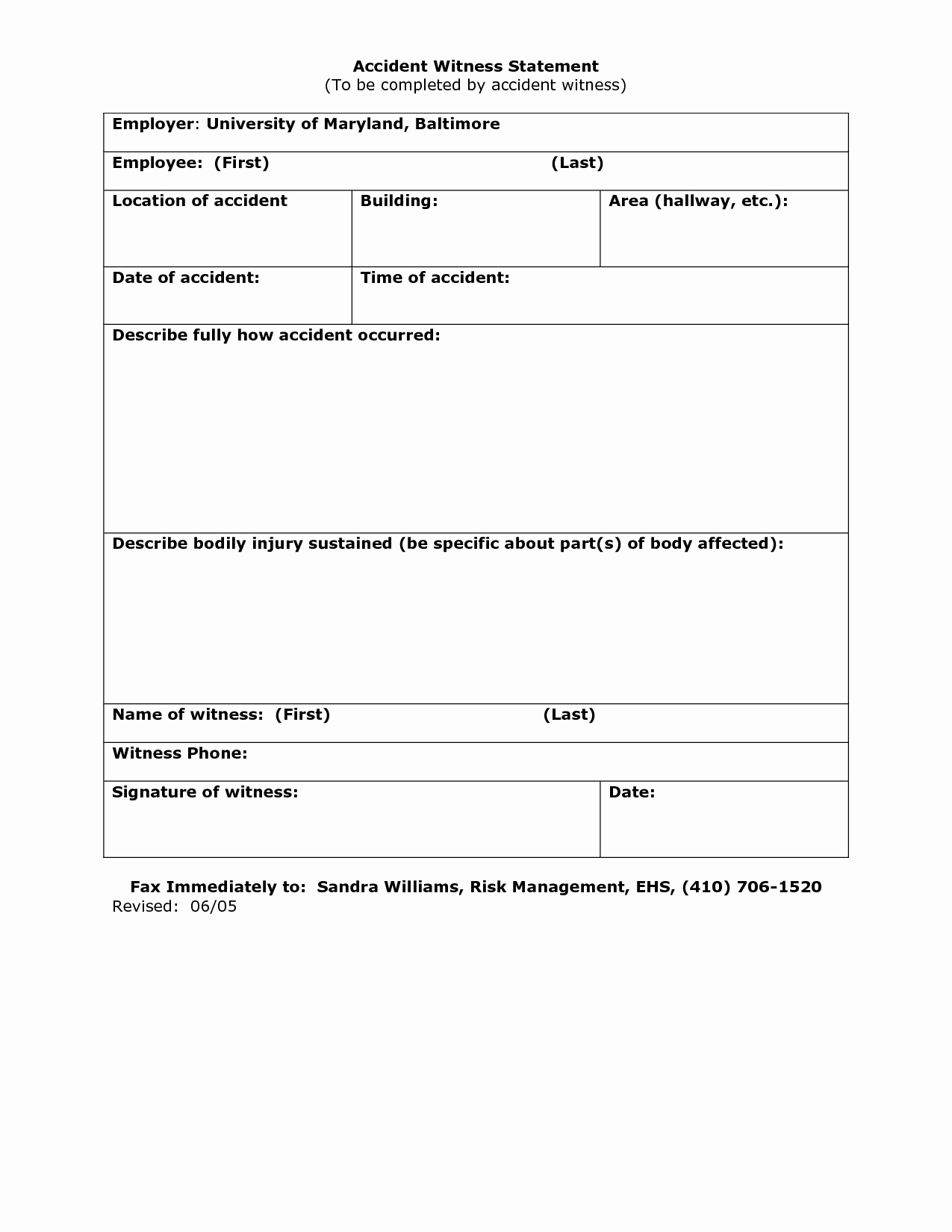 Witness Statement form Template Luxury 23 Of Work Accident Witness Statement Template