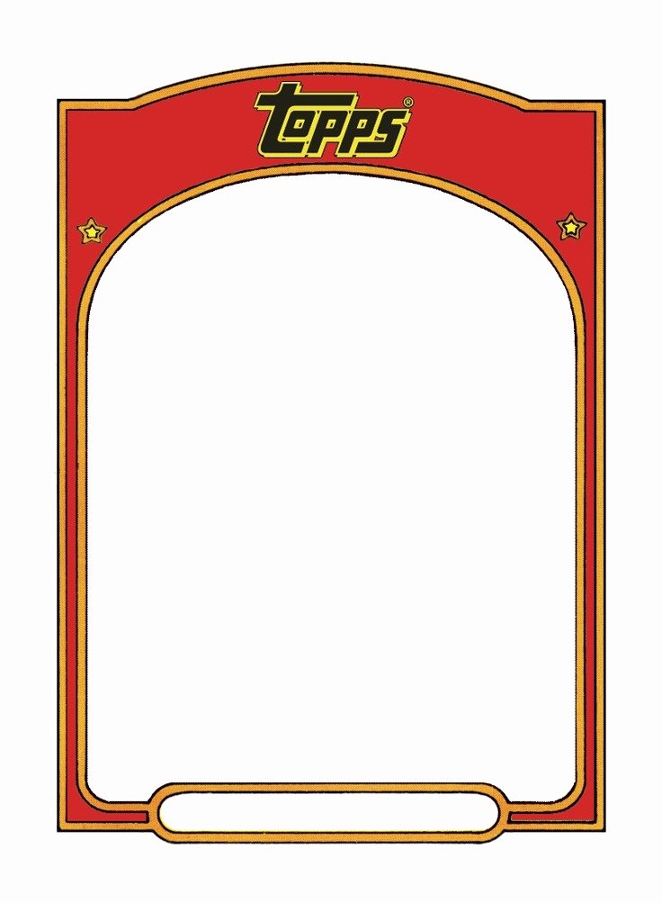 Word Trading Card Template Awesome Baseball Card Template