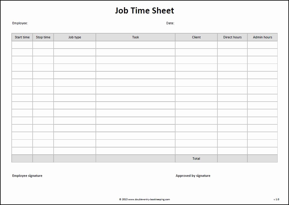 Work Hour Sheet Best Of Job Time Sheet Template