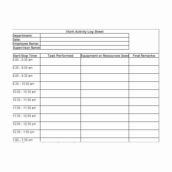 Work Hour Sheet Luxury Free Printable Work Log Sheets Download and Modify for