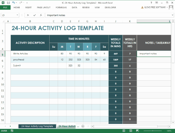 Work Hours Log Sheet Fresh 10 Free Time Tracking Spreadsheet to Track and Log Work Hours