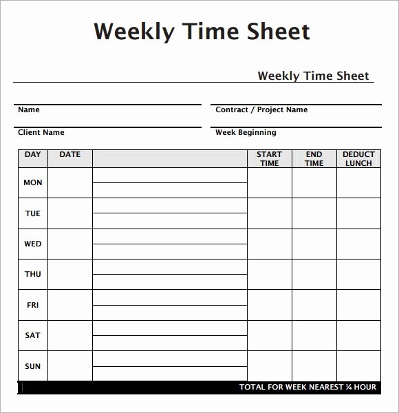 Work Hours Log Sheet Fresh Weekly Employee Timesheet Template Work