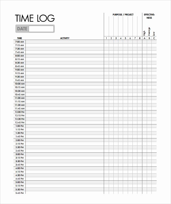 Work Hours Log Sheet Luxury Time Log Template 14 Download Documents In Pdf Word