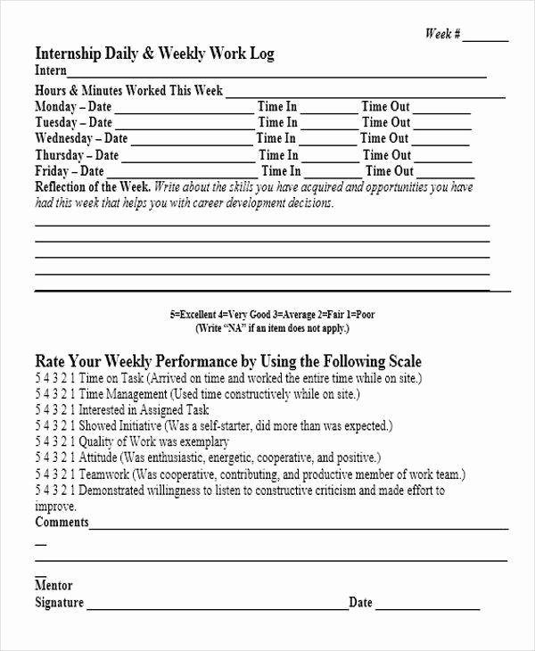 Work Hours Log Sheet New 35 Daily Log Samples &amp; Templates