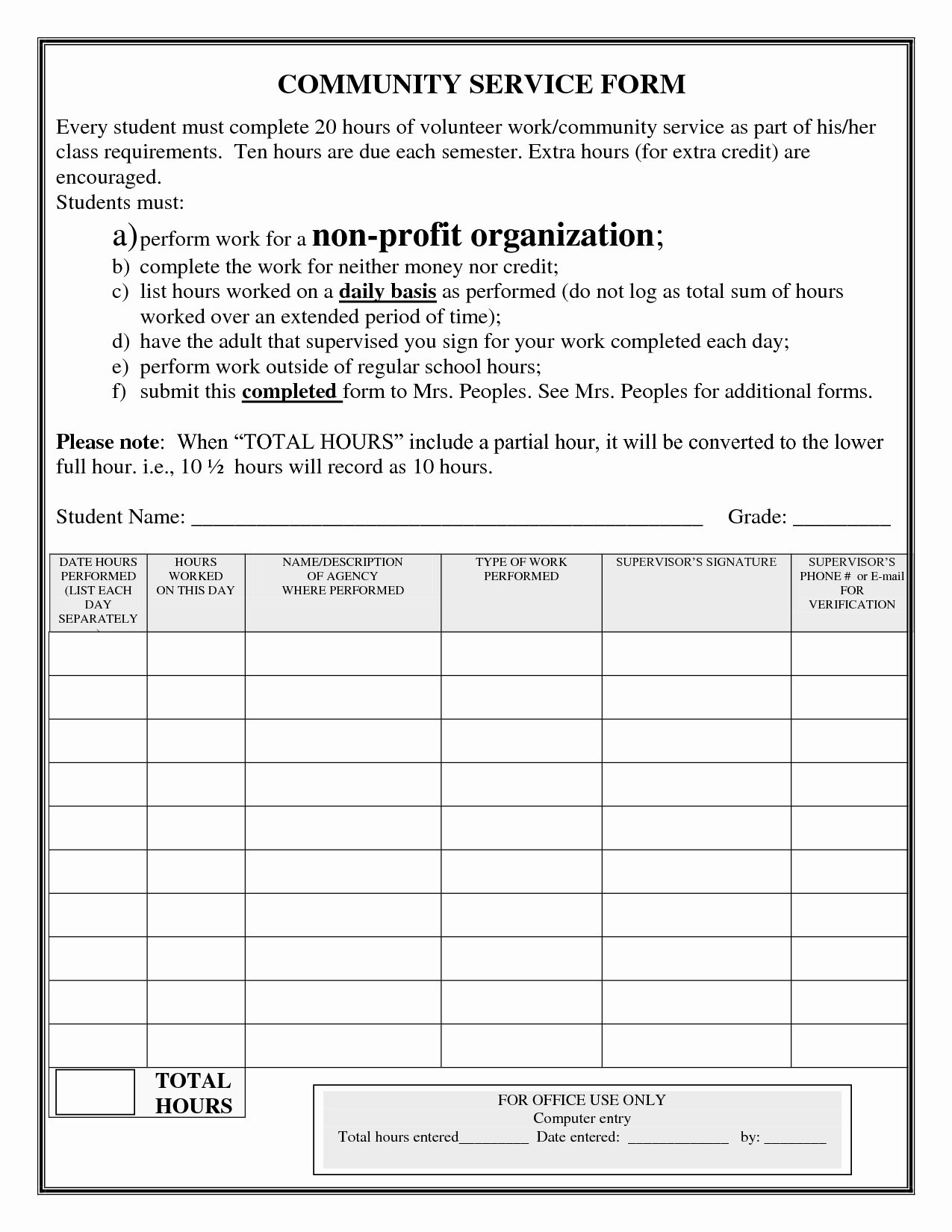 Work Hours Log Sheet Unique Quotes About Service Hours 51 Quotes