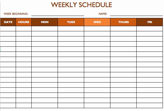 Work Hours Sheet Awesome Free Work Schedule Templates for Word and Excel