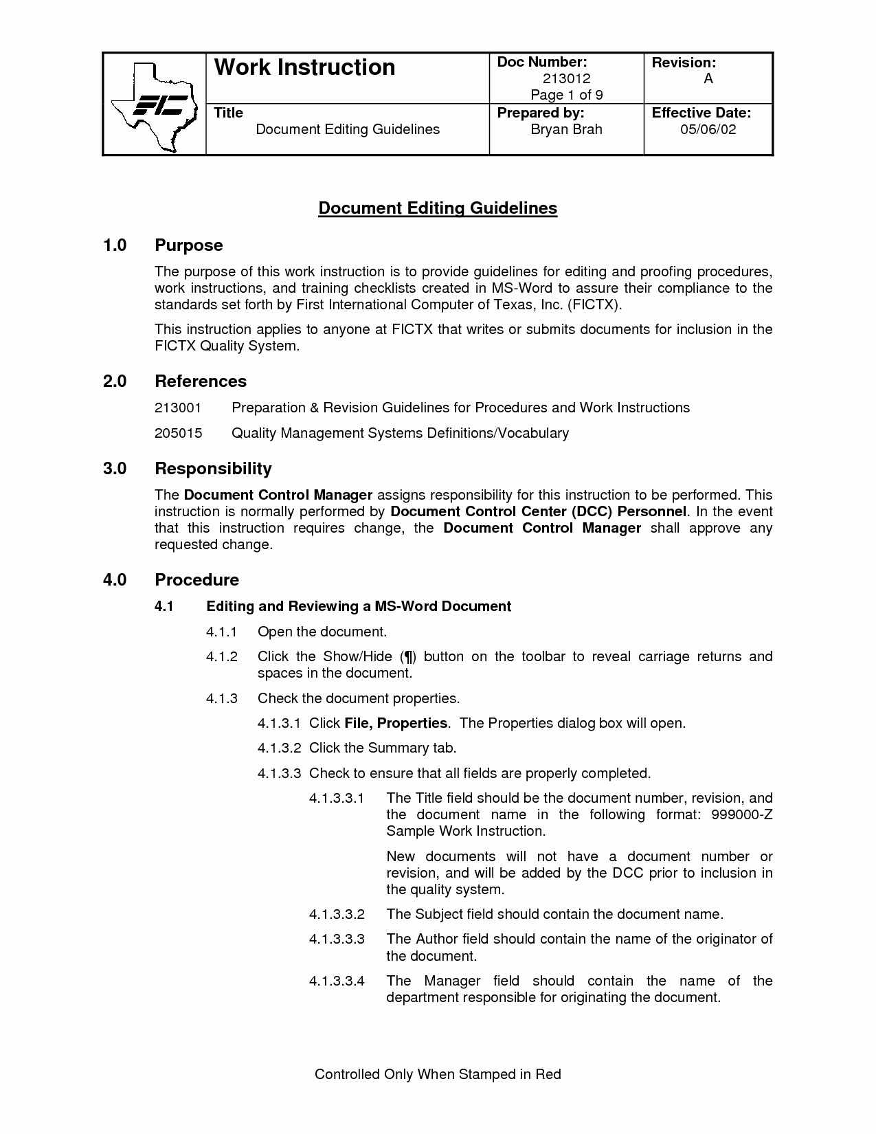 Work Instructions Template Word Fresh 27 Of Workshop Model Instruction Template