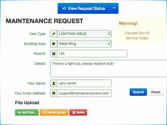 Work order Request Inspirational Free Work order Management software Fast &amp; Easy to Use
