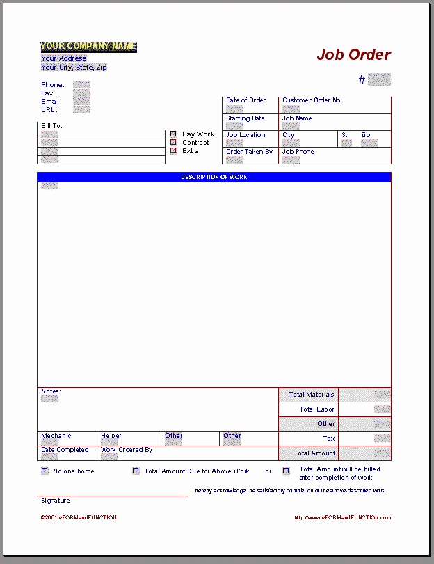 Work order Template Word Elegant Invoice Template Invoice Templates Word Invoice Template