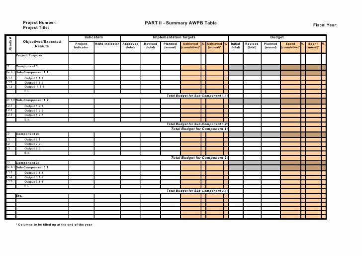 Work Plan Template Excel Best Of Annual Workplan &amp; Bud 2010 Part 2 Excel Templates Revised