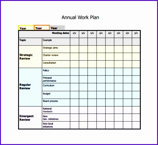 Work Plan Template Excel Fresh 5 Work Plan Template Excel Free Exceltemplates