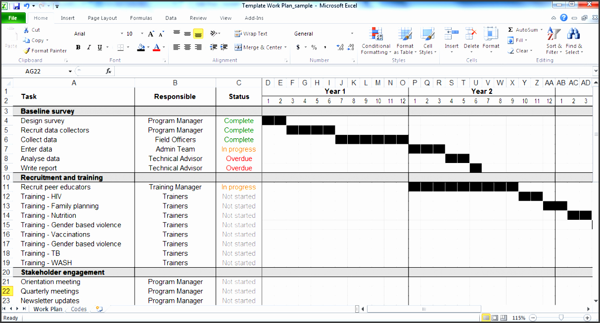 Work Plan Template Excel New 5 Weekly Time Planner Template In Excel