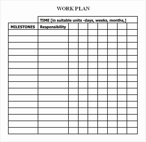 Work Plan Template Excel Unique Work Plan Template 13 Download Free Documents for Word