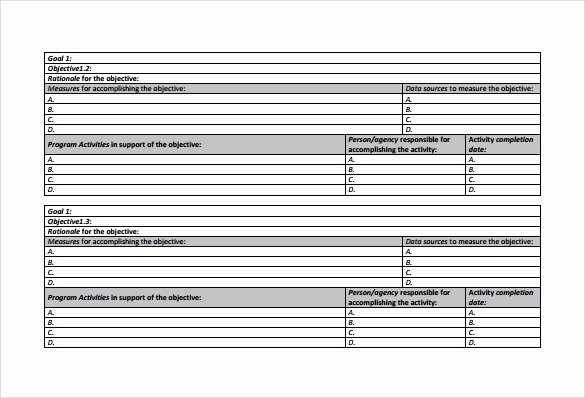 Work Plan Template Excel Unique Work Plan Template 20 Download Free Documents for Word