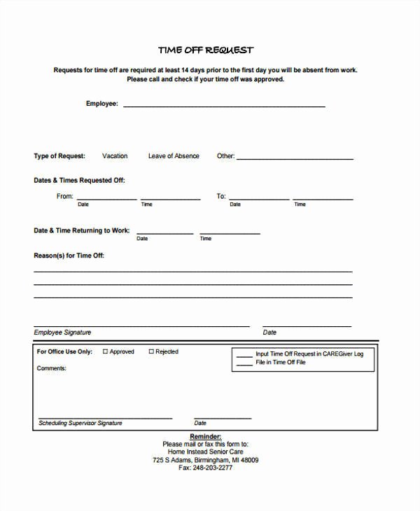 Work Request form New 24 Time F Request forms In Pdf