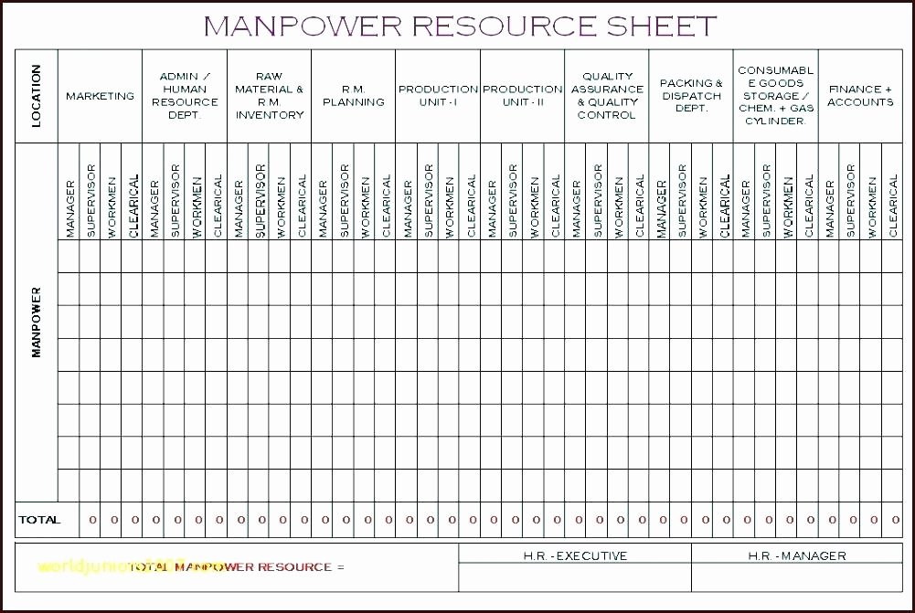 Workforce Plan Template Excel Unique Headcount forecasting Template Excel