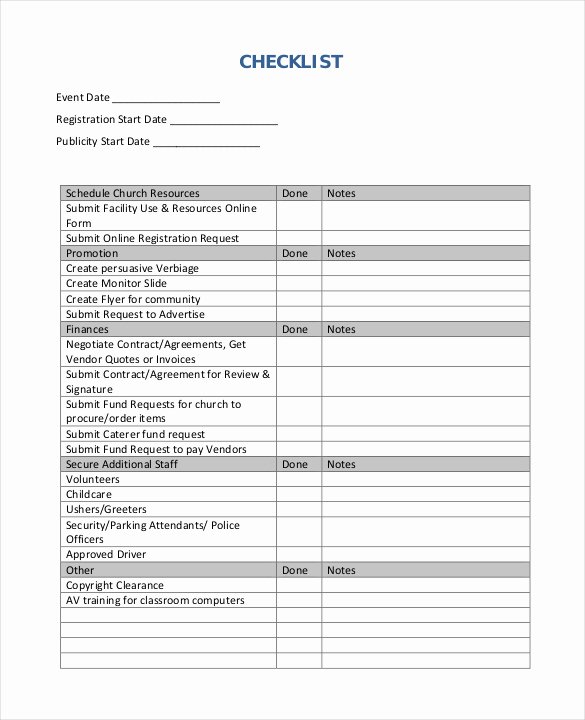 Workshop Planning Checklist Lovely Printable Document Doc event Planning Master Sheet