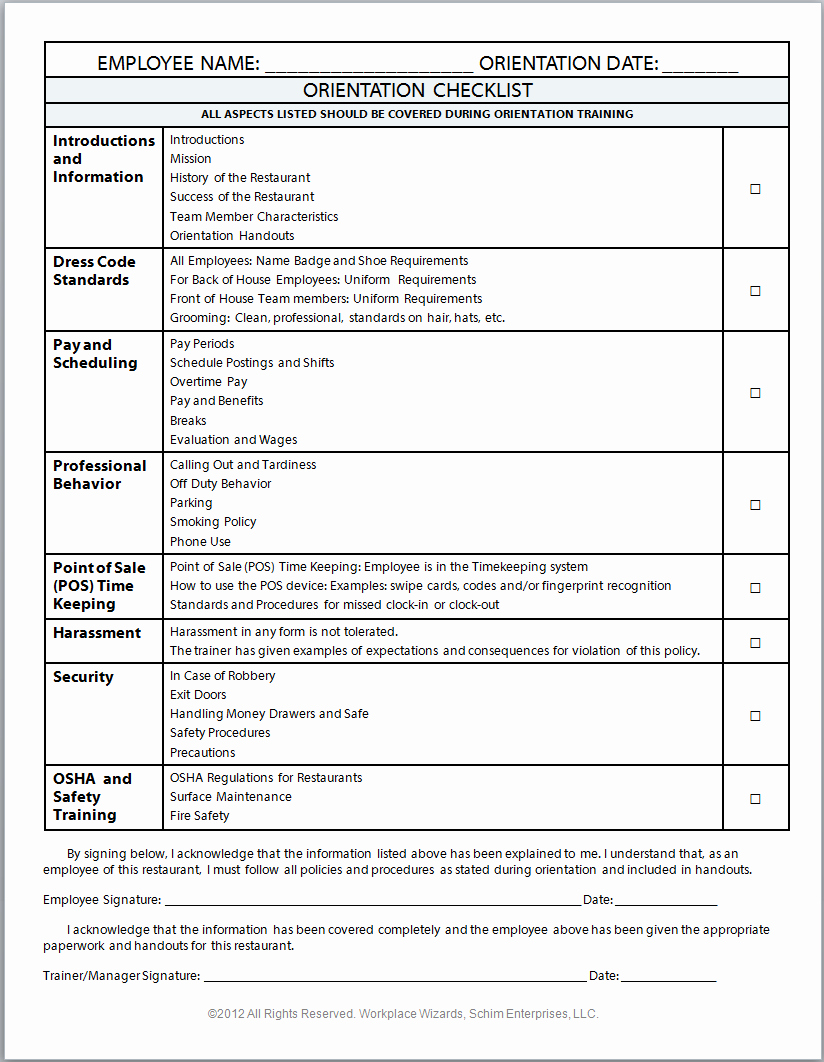 Workshop Planning Checklist Unique New Cumberland Pennsylvania Restaurant Consultants