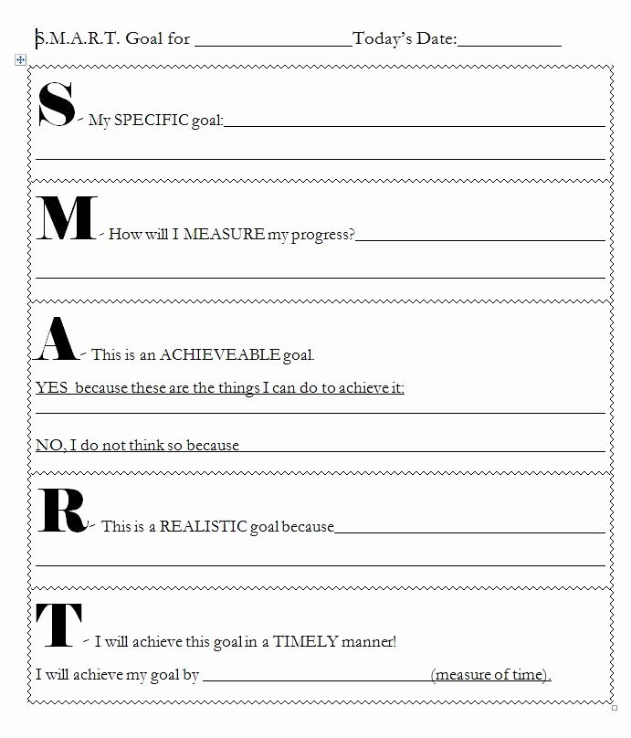 Writing Process Worksheet Pdf Lovely Smart Goal Sheet Templates Paper and Printables