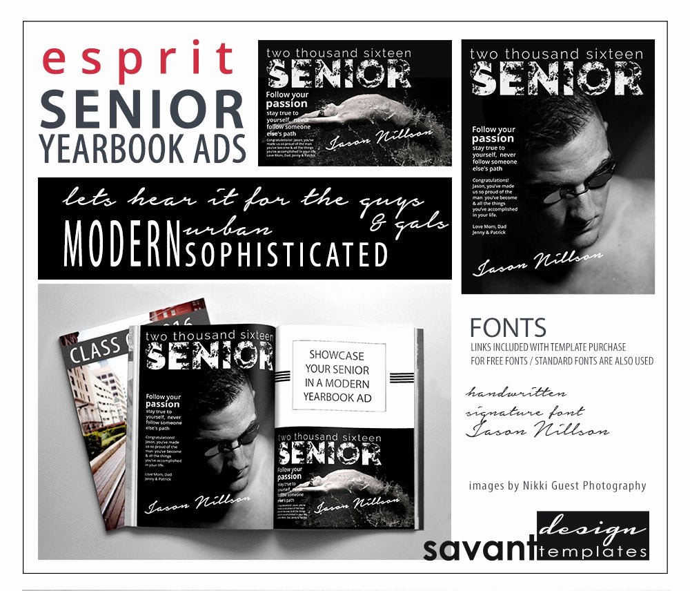 Yearbook Ad Templates Free Download Luxury Yearbook Ads Senior Graduation Shop Templates Esprit