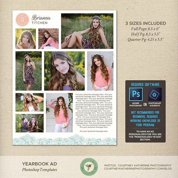 Yearbook Ad Templates Free Download New Senior Yearbook Ad Templates Graduation Dedication