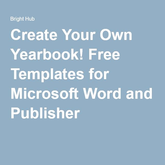 Yearbook Template Powerpoint Awesome Create Your Own Yearbook Free Templates for Microsoft