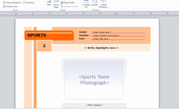 Yearbook Template Powerpoint Awesome Yearbook Template for Microsoft Publisher