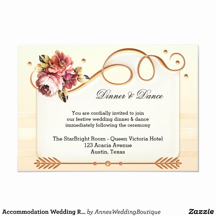 You are Cordially Invited Template Luxury Ac Modation Wedding Reception Insert Invitation