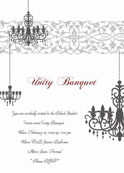 You are Cordially Invited Template Luxury Unity Banquet Line Invitations &amp; Cards by Pingg