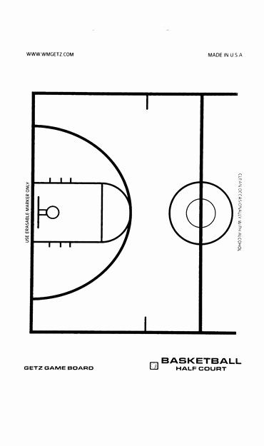 Youth Basketball Court Dimensions Diagram Best Of Basketball Half Court Game Board Getz Corporation