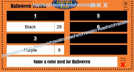Youth Downloads Family Feud Lovely Halloween Friendly Feud Game One Family Feud Interactive