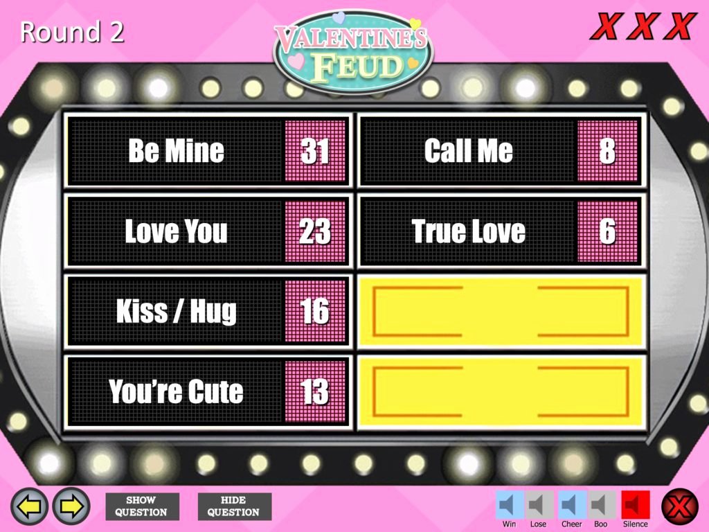Youth Downloads Family Feud New Valentine S Feud Trivia Powerpoint Game Mac Pc and Ipad