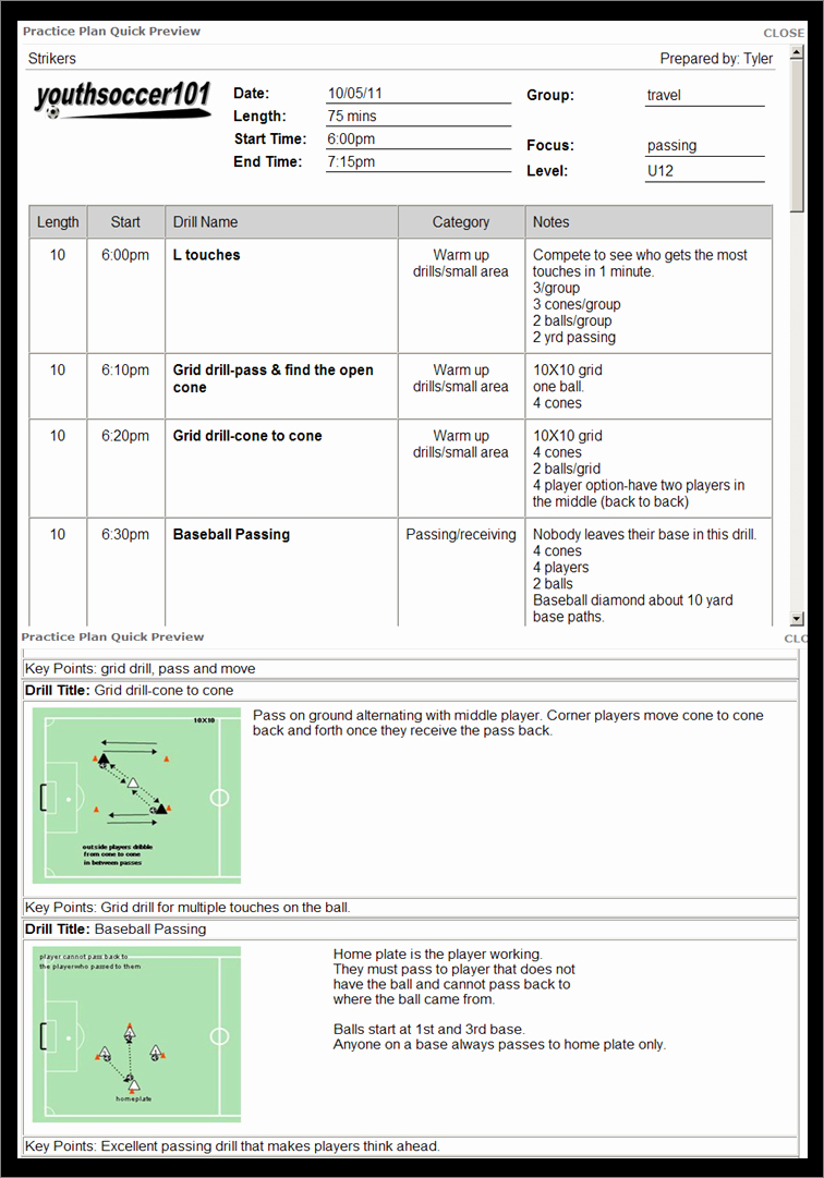 Youth Football Practice Schedule Template Fresh 30 Of soccer Practice Plan Template